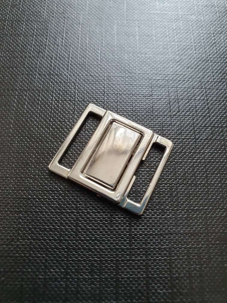 Bikinisluiting 15 mm Metaal (Zilver)
