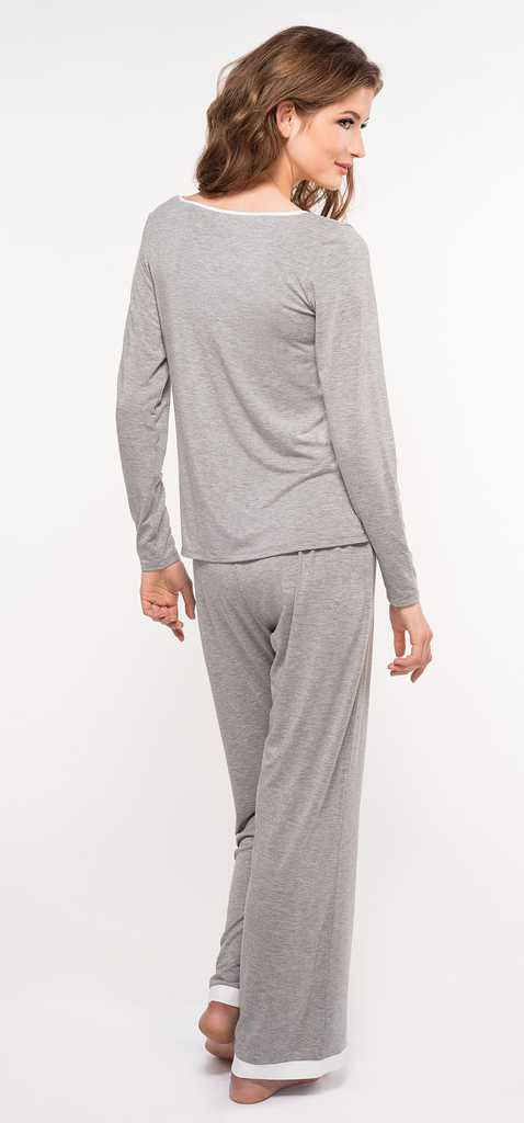 Piege T-shirt met lange mouw - Ines - Grijs - Afbeelding 2
