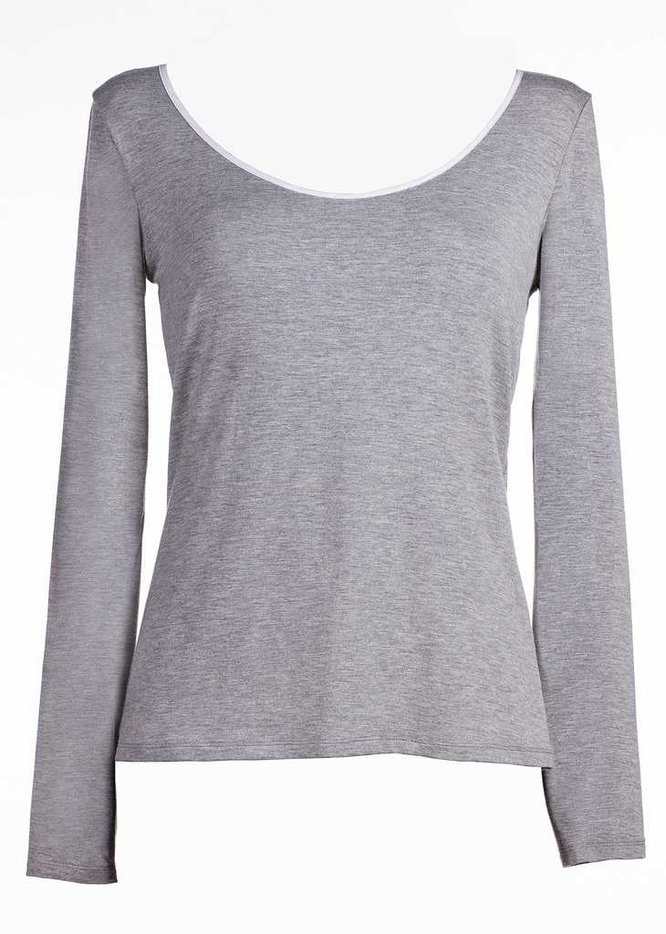 Piege T-shirt met lange mouw - Ines - Grijs - Afbeelding 3