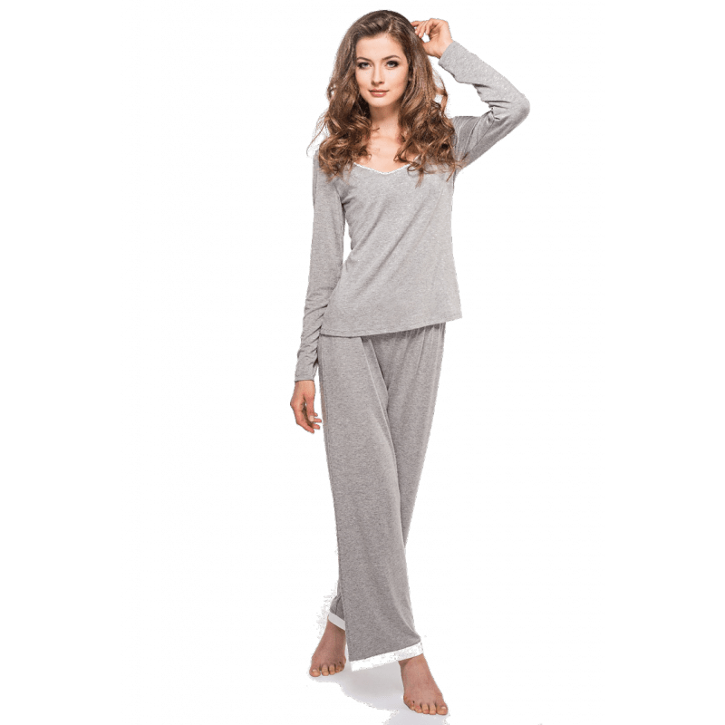 Piege T-shirt met lange mouw - Ines - Grijs