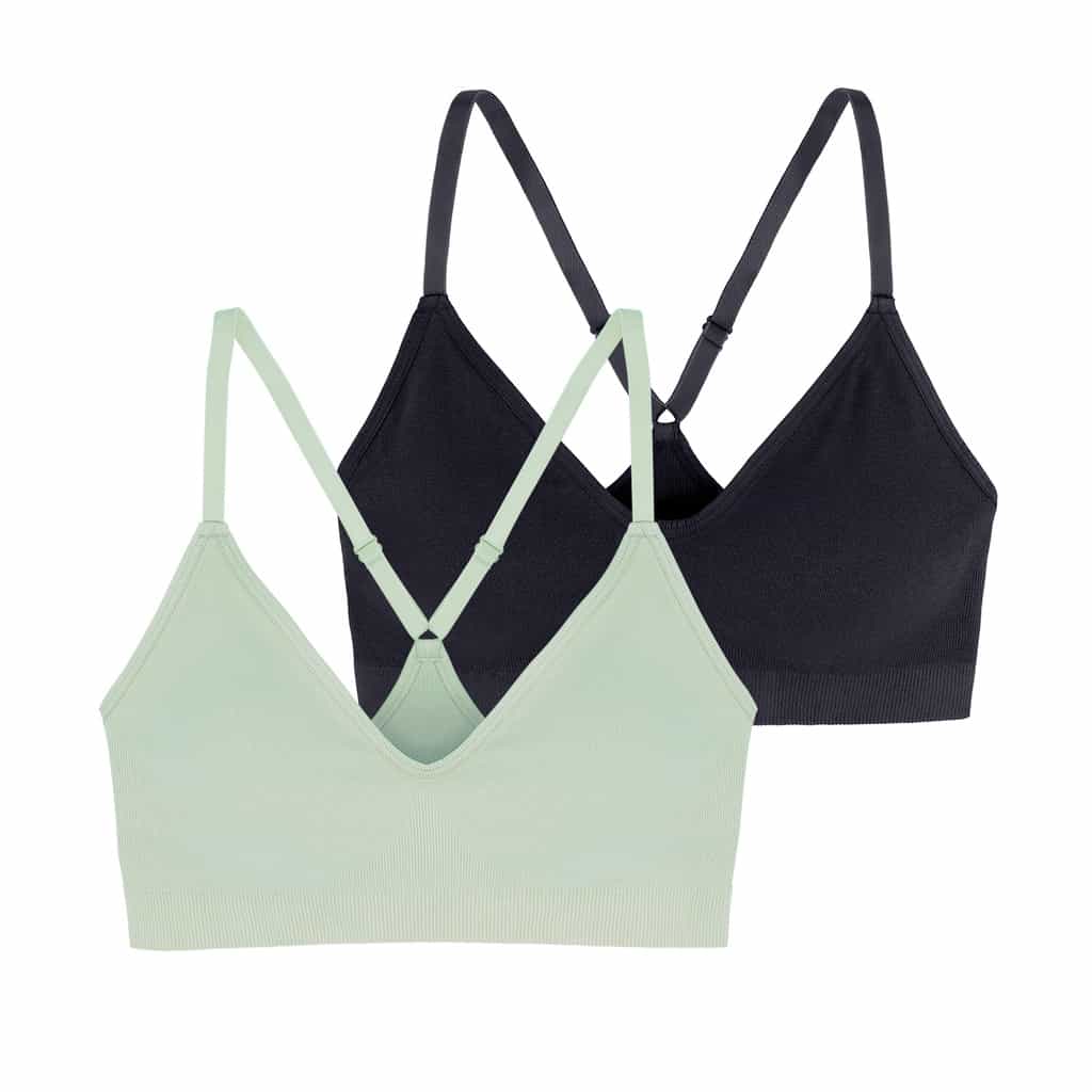 Dorina - Bralette BH - Revive - 2 st - Mint/Zwart