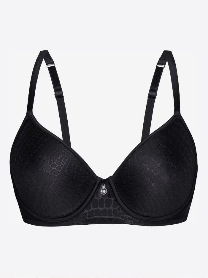 Sassa Mode Pure Animal Spacercup bh zwart dierenprint