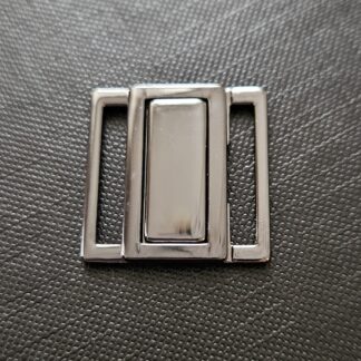 Bikinisluiting 20 mm Metaal (Zwart)