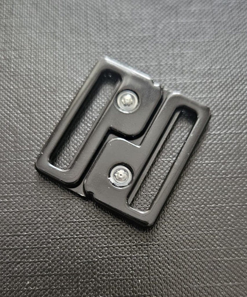 Bikinisluiting 25 mm Metaal (Zwart) - Afbeelding 2