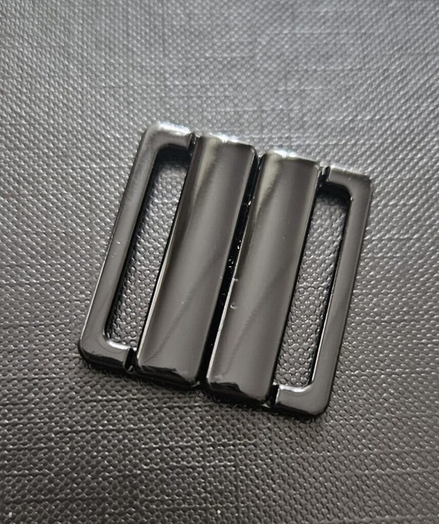 Bikinisluiting 25 mm Metaal (Zwart)